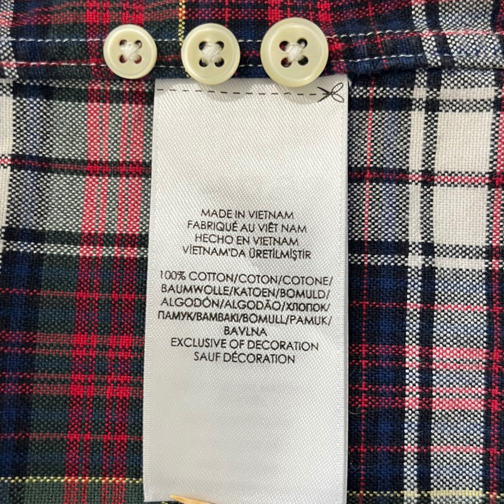 Ralph Lauren Mens Button Down Shirt XL Red Green Plaid LS Classic Fit Pony Logo - Picture 11 of 13